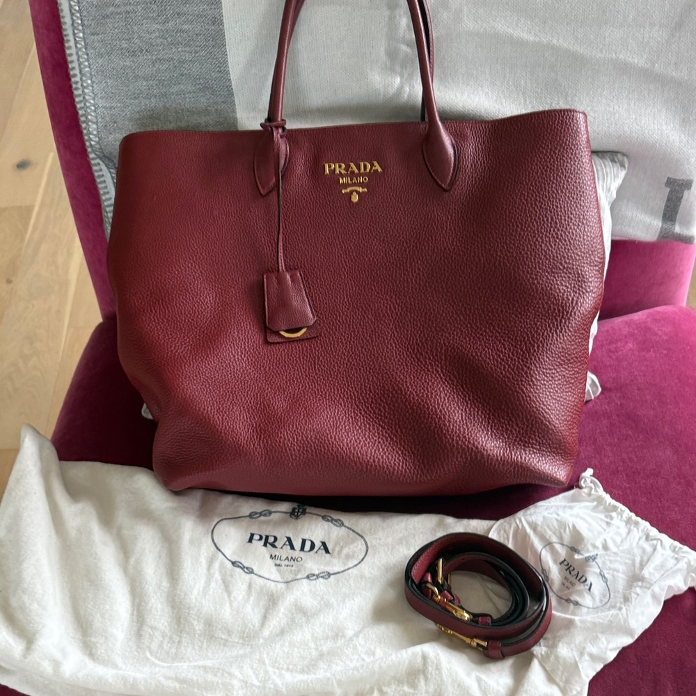 Prada Vitello Daino Tote